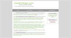 Desktop Screenshot of cashforkeys.com